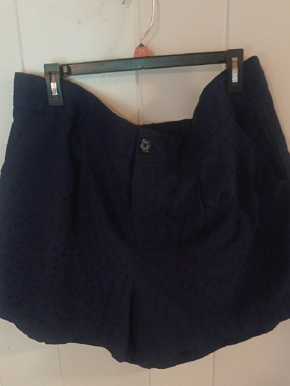 torrid Navy Eyelet High-Waist Shorts